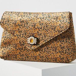 Anthropologie Francesca Velvet Clutch Crossbody